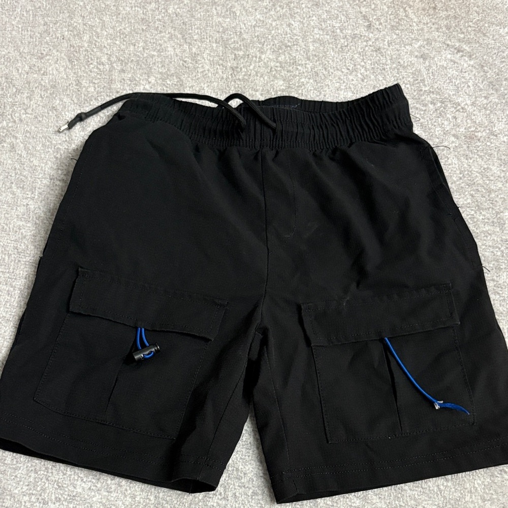 Nomad Black Kids Cargo Shorts